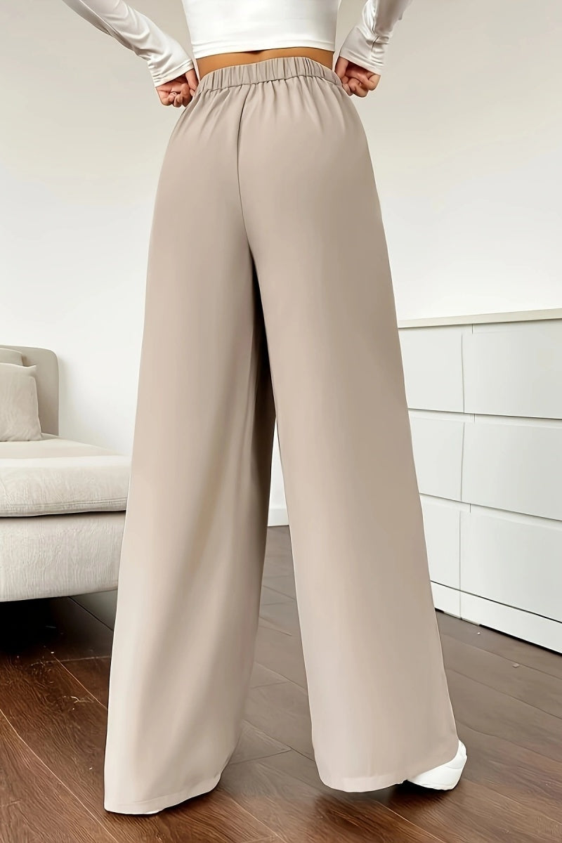 ⏰ LAST DAY SAVE 50%🔥Women's casual loose wide-leg pants, high-waisted straight-leg trousers with excellent drape.