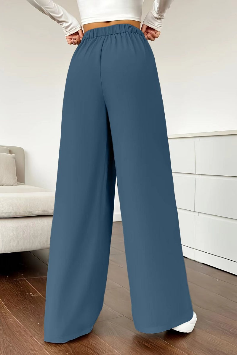 ⏰ LAST DAY SAVE 50%🔥Women's casual loose wide-leg pants, high-waisted straight-leg trousers with excellent drape.