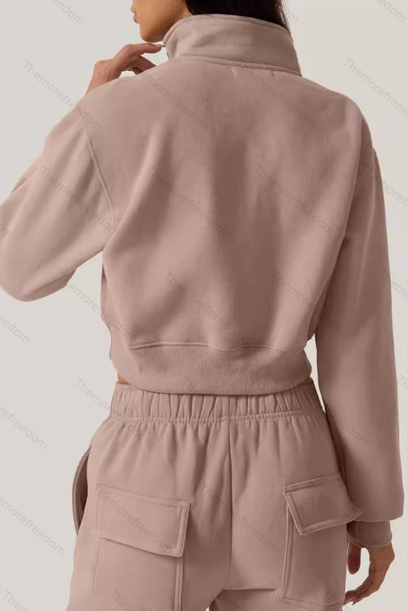 Women's workwear casual sports suit new style high-waisted slimming straight-leg wide-leg loose fit
