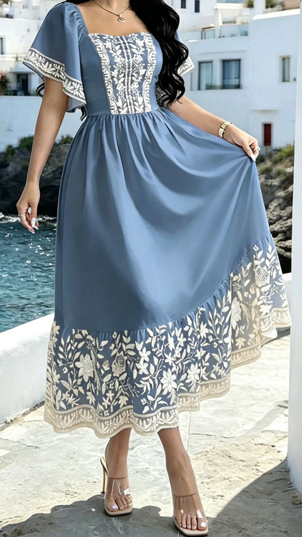 Women's Elegant & Slimming Printed Dress