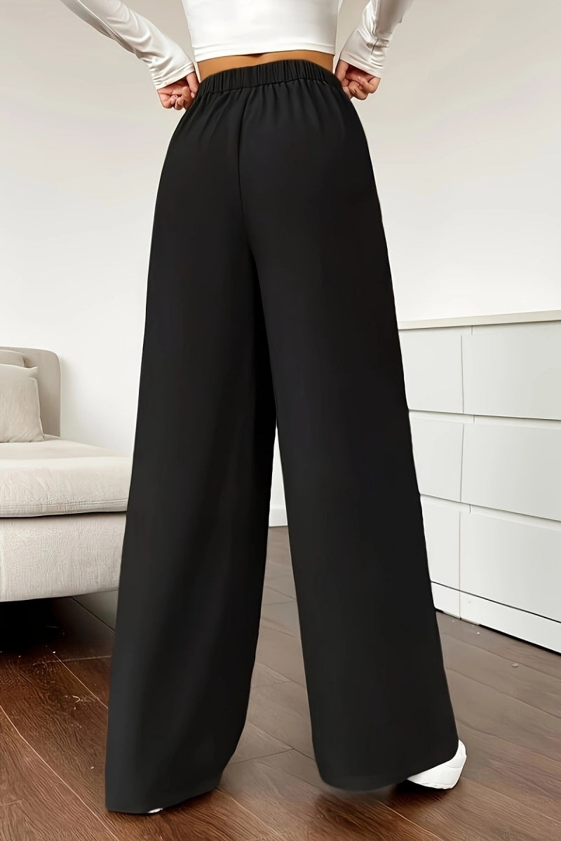 ⏰ LAST DAY SAVE 50%🔥Women's casual loose wide-leg pants, high-waisted straight-leg trousers with excellent drape.