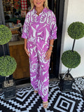 New🔥Women's floral casual loose two-piece suit